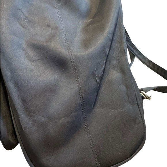 KATE SPADE black nylon convertible mid size backpack shoulder bag purse - Picture 9 of 15